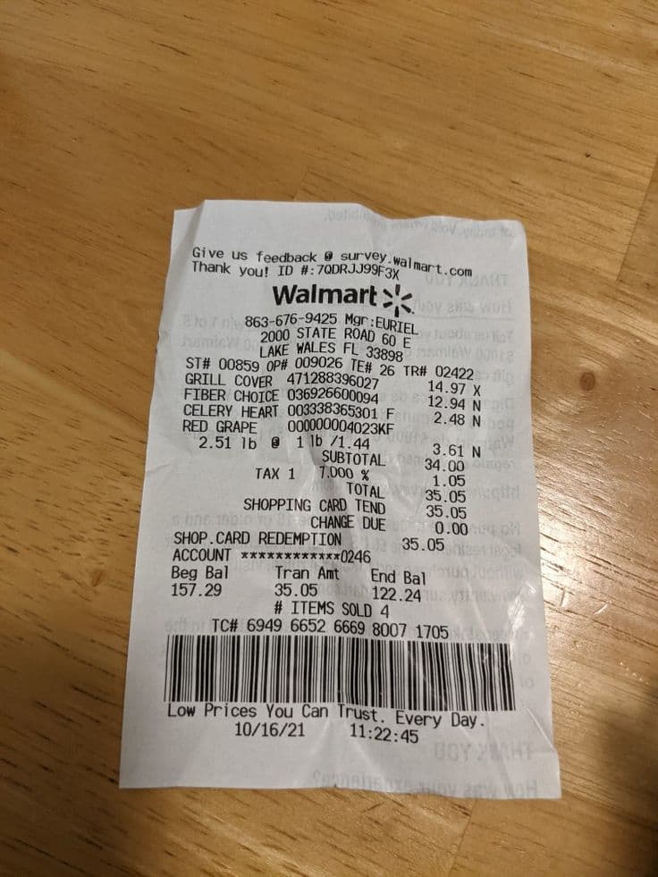 Real Receipt
