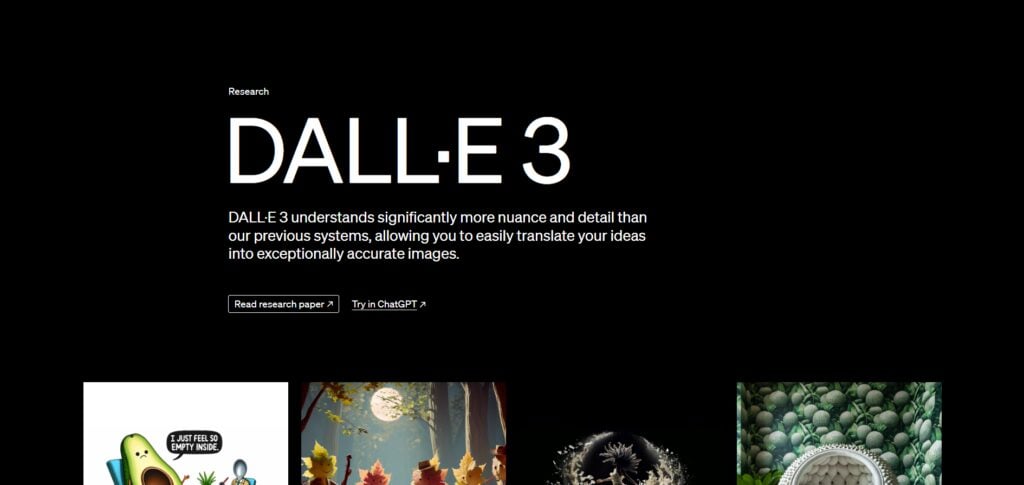 The 10 Best AI Productivity Tools to Get More Done in 2025 13 DALL-E 3 homepage