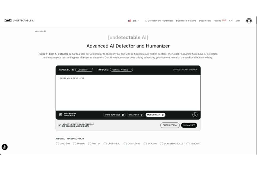 Detector y humanizador de IA indetectable