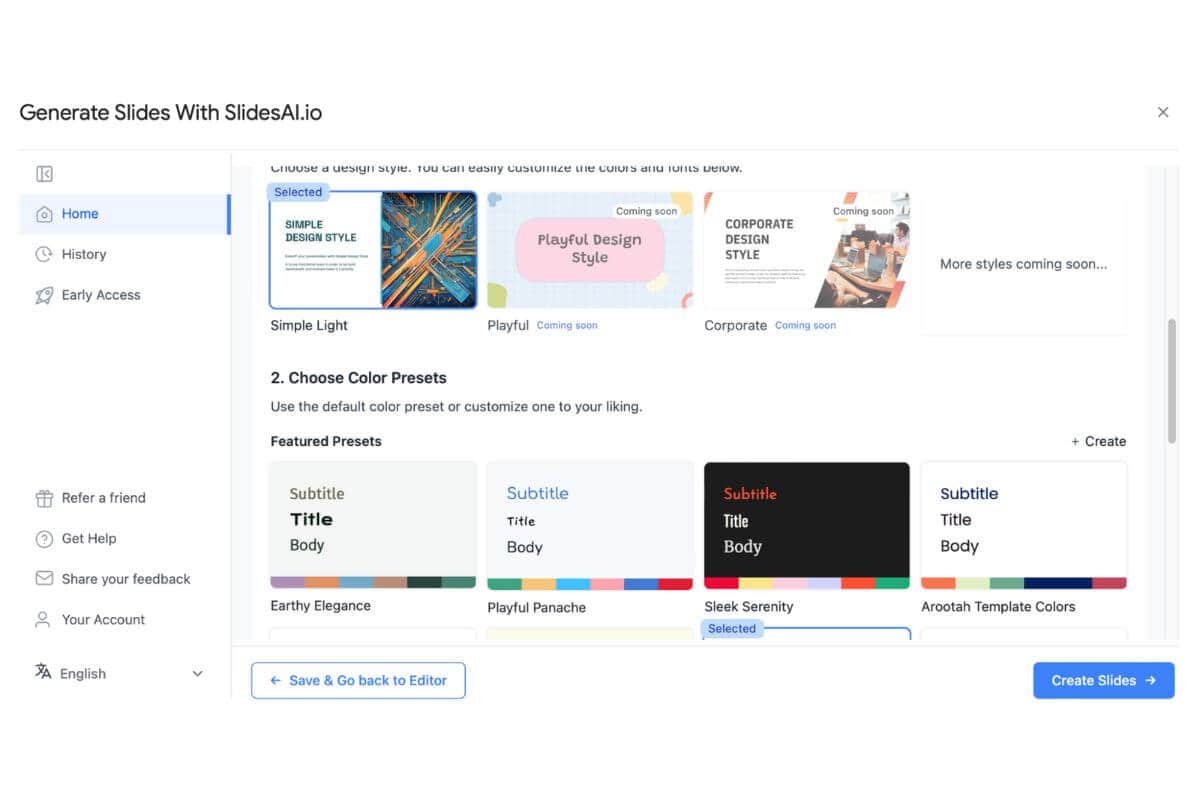 SlidesAI.io home