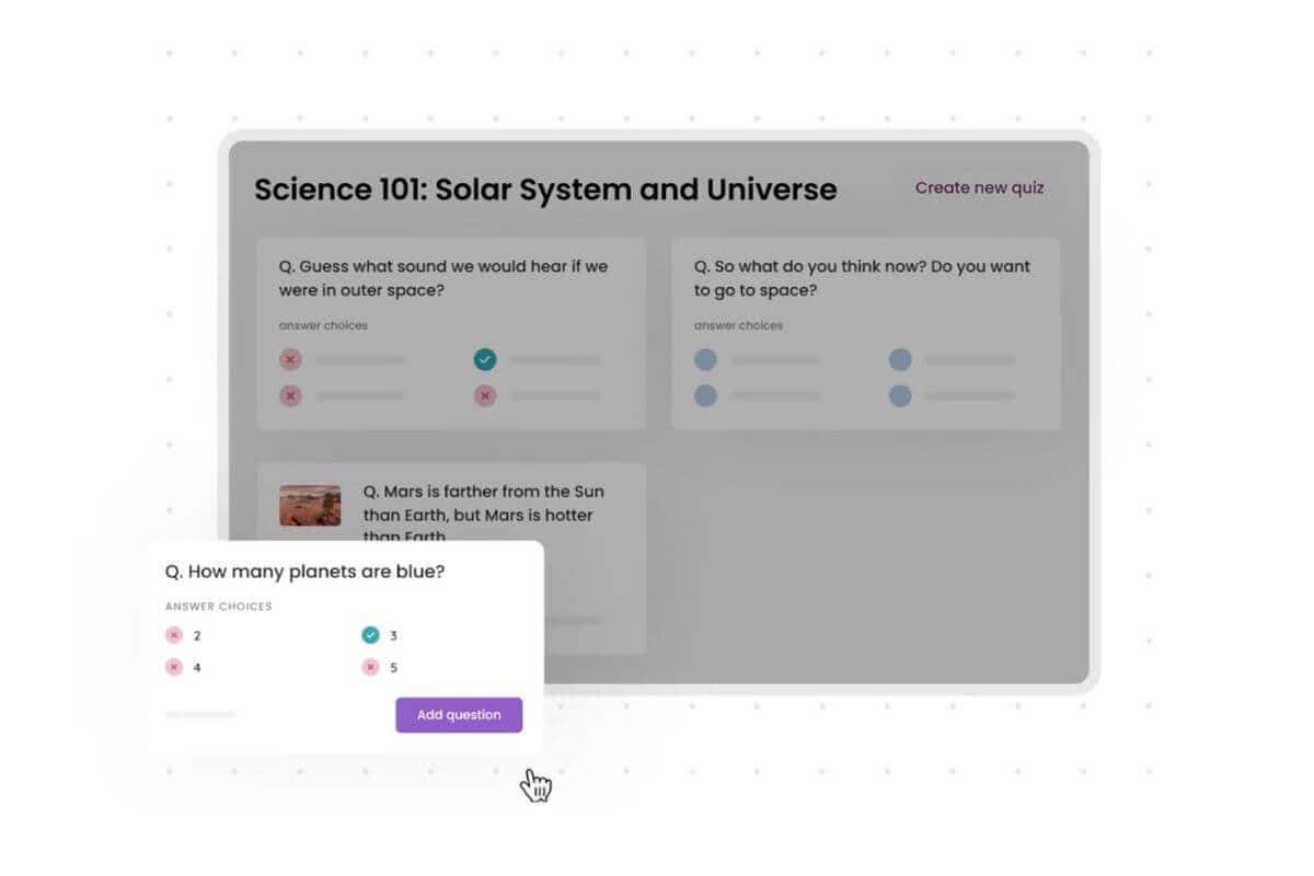 Quizizz question example