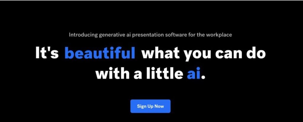 Die 8 besten AI Powerpoint-Generatoren (und ihre Kosten) 12 Beautiful.ai Startseite