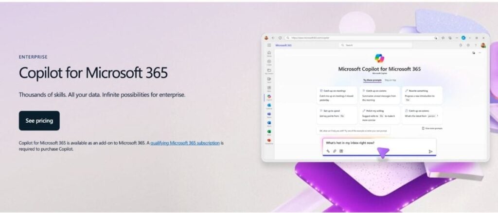 Die 8 besten AI Powerpoint-Generatoren (und ihre Kosten) 7 Startseite von Copilot 365