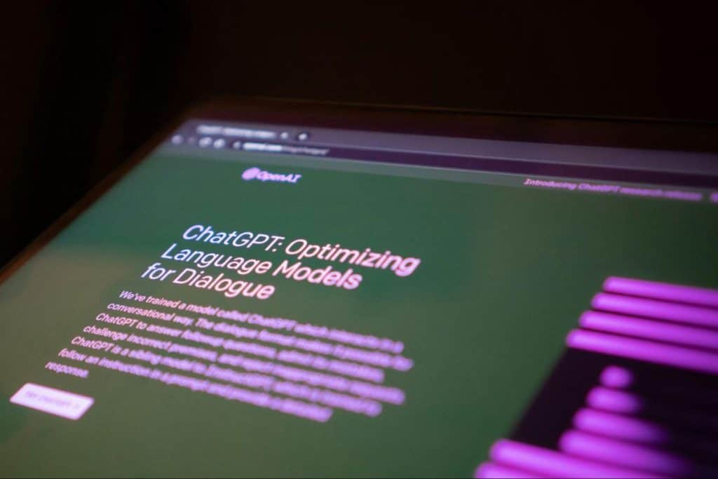 ChatGPT homepage