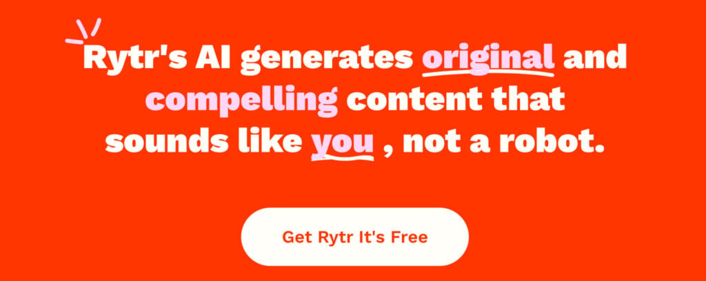 Rytr homepage