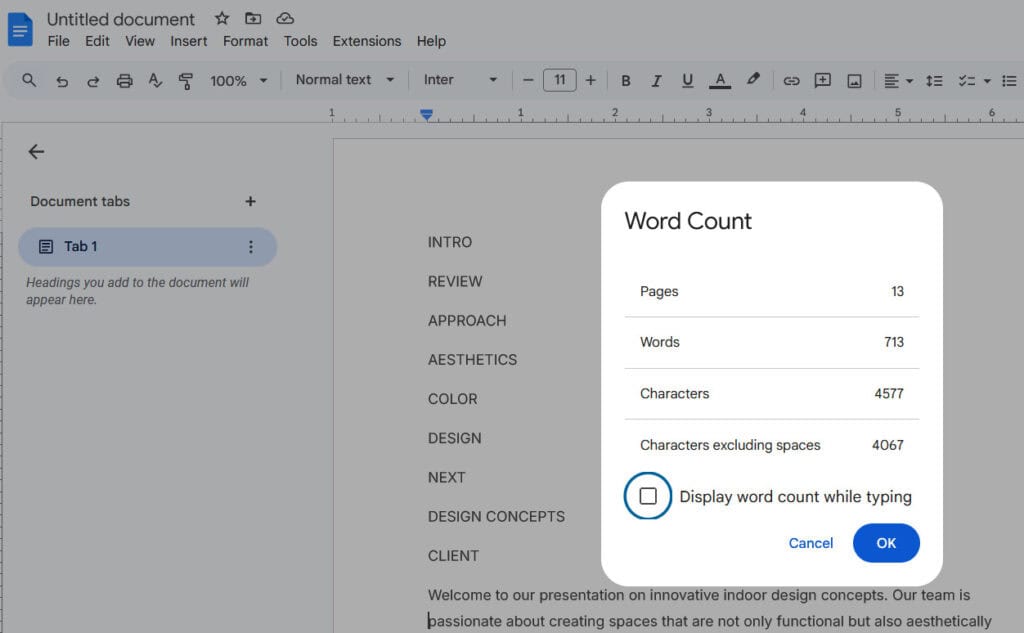 Come controllare il conteggio delle parole su Google Slides in 3 semplici passaggi Conteggio delle parole su Google Slides