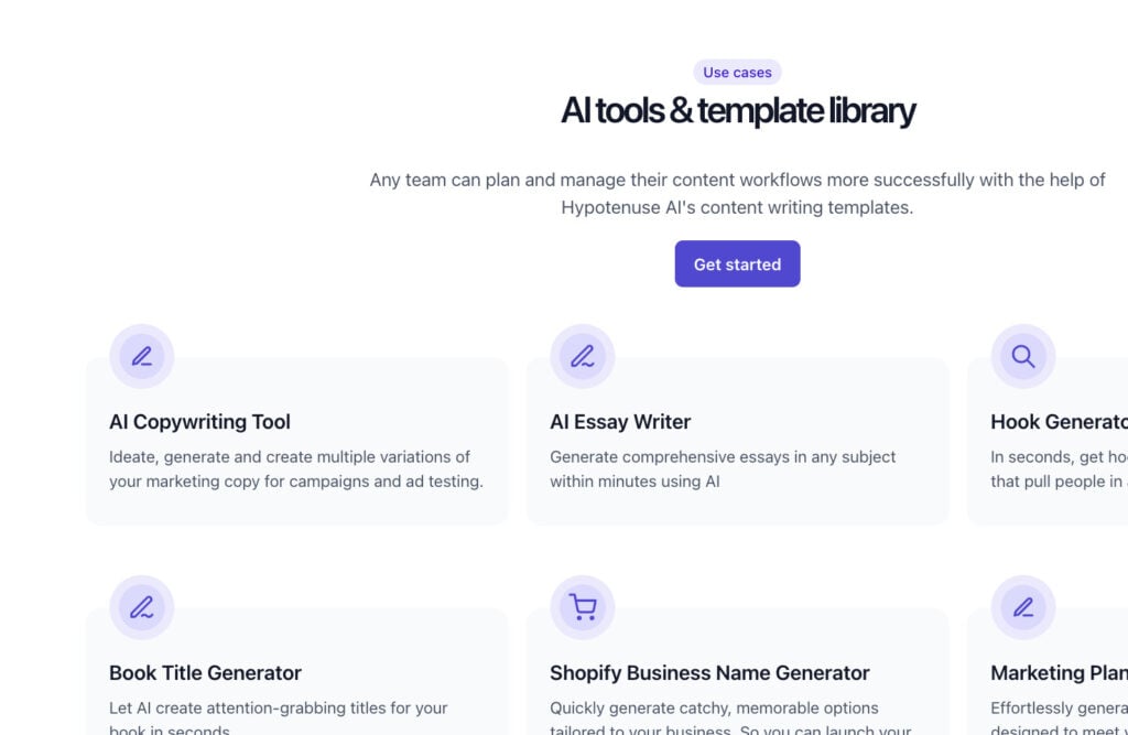 Hypotenuse AI Review: Everything You Need to Know 8 Hypotenuse AI tools and templates