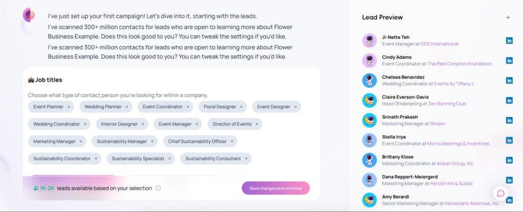 Luna AI lead generation tool