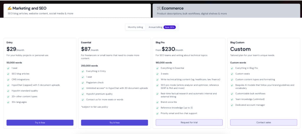 Hypotenuse AI Review: Everything You Need to Know 5 Hypotenuse AI pricing plans