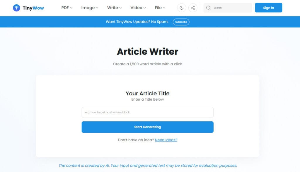 TinyWow AI Review: Features, Pros, and Cons Overview tinywow