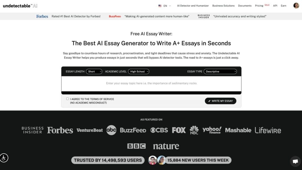 ai essay writer by undetectable ai