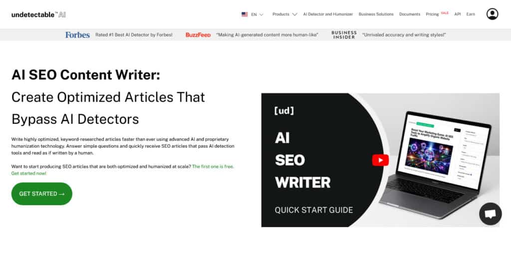 Undetectable AI SEO Content Writer