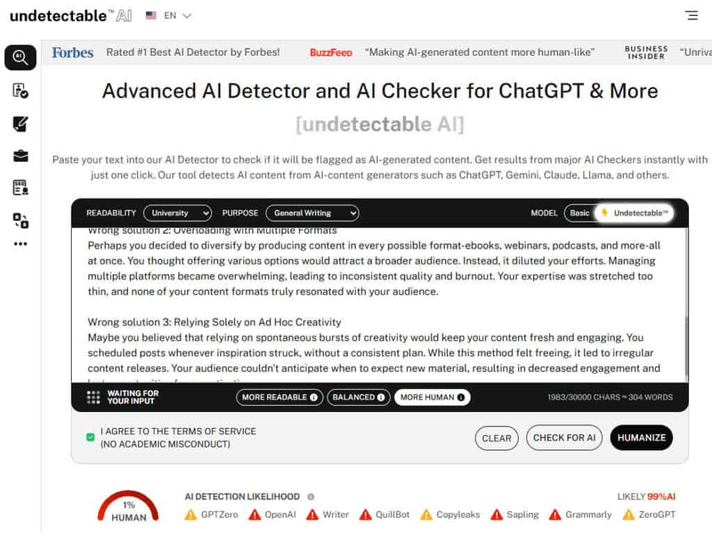 O conteúdo do GPT-o1 pode ser detectado por ferramentas de IA? gpt o1