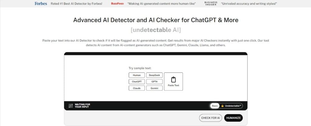 AI Detector and AI Checker
