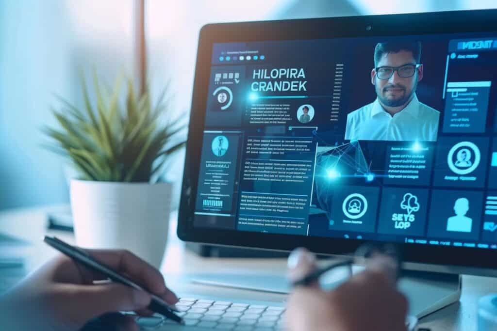 Nutzen Sie KI, um Ihren Lebenslauf zu schreiben (oder zu verbessern) im Jahr 2025 2 Man working on a computer