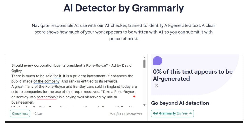 Grammarly AI Checker Review: Is It Accurate? grammarly ai checker