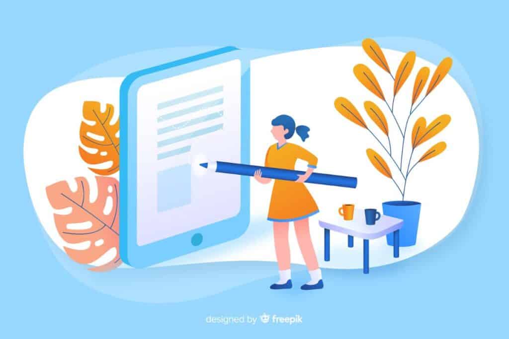 Illustration image of Online education