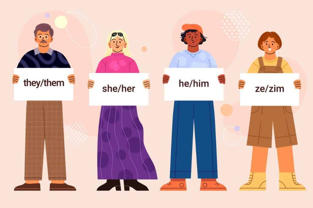 Pronombres de género imagen ilustrativa