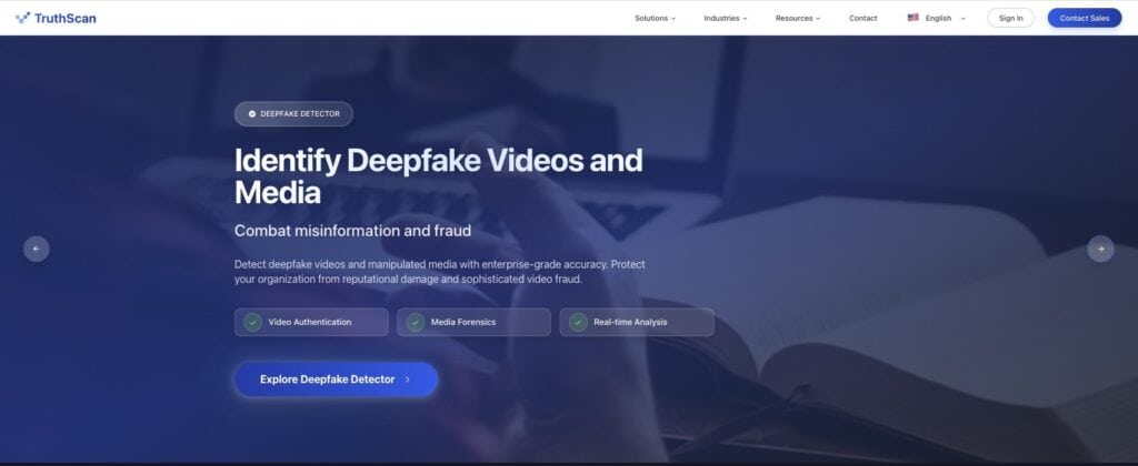 TruthScan's Deepfake Detector