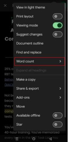 How to See Word Count on Google Docs google docs