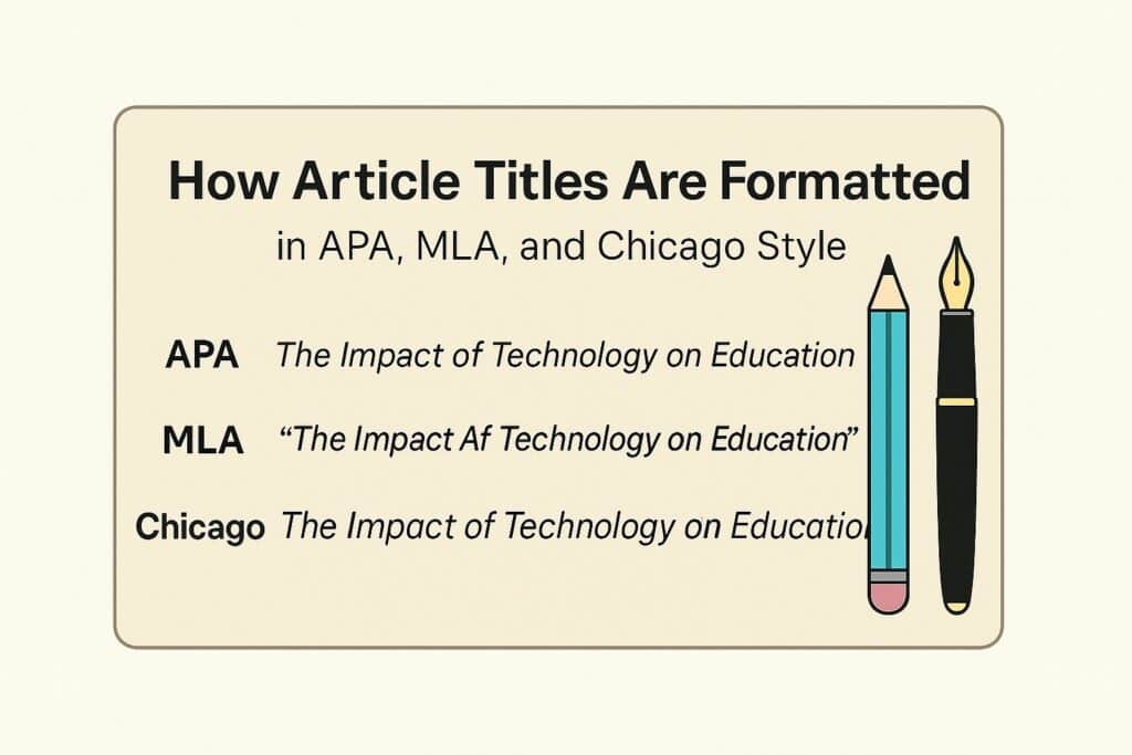 Do You Italicize Article Titles? Know the Right Format do you italicize article titles