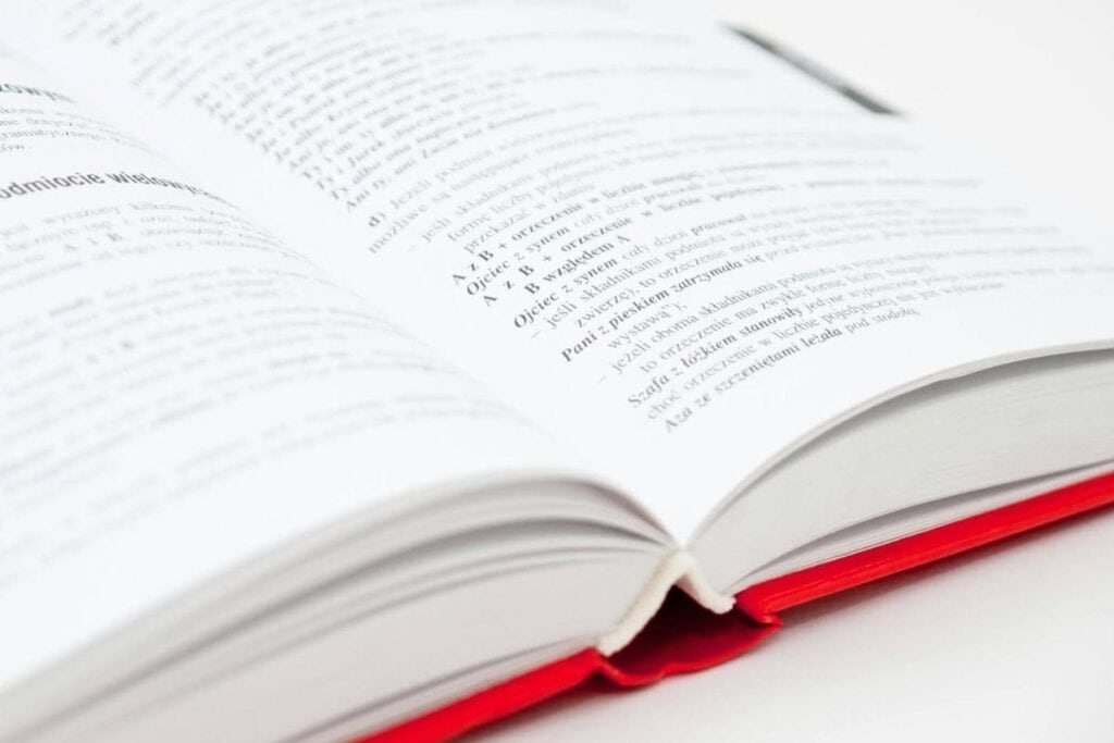 Close-up do livro aberto