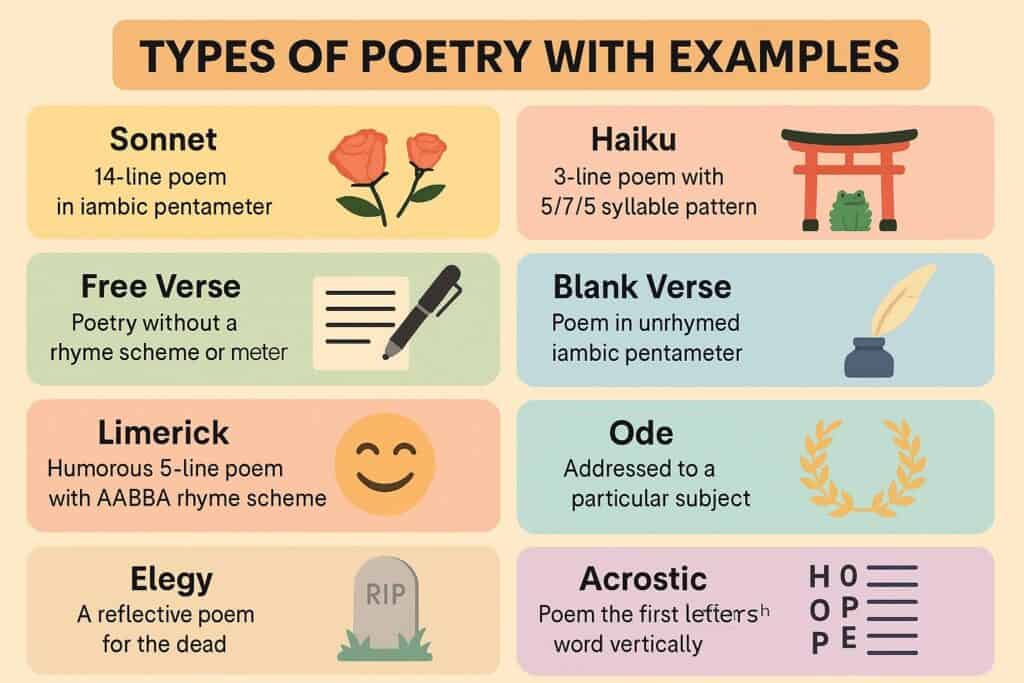 Types of Poetry: A Complete Guide types of poetry