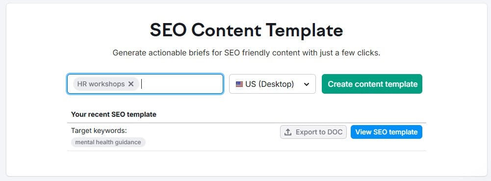 Semrush SEO Content Template Review : Guide complet semrush