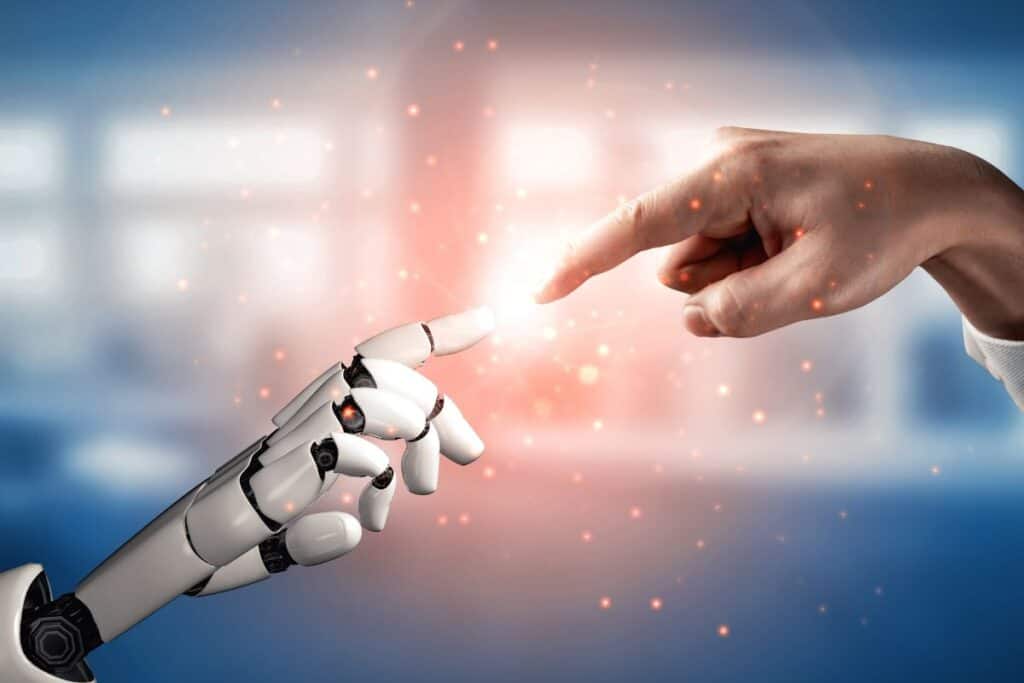 future artificial intelligence robot and cyborg