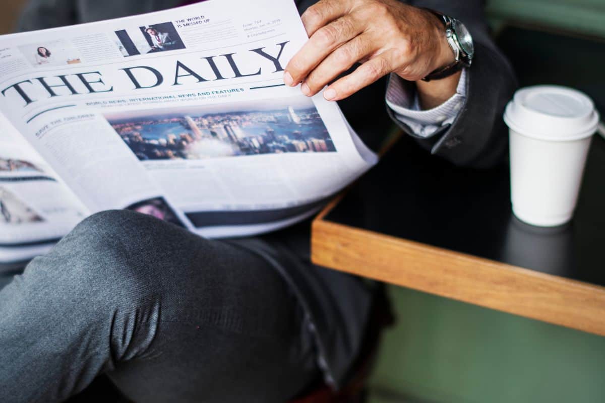 business reading the daily news