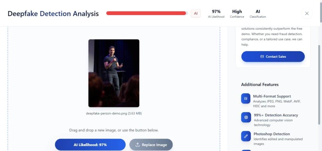 Comment détecter les Deepfakes à l'aide de notre IA Guide de détection des Deepfakes Guide de détection des Deepfakes