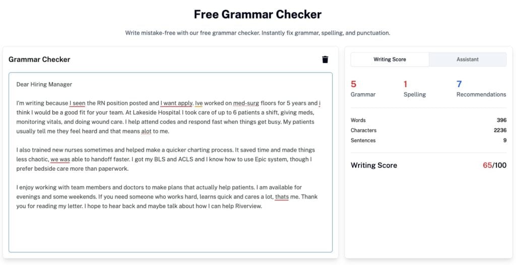 How to Write a Nursing Cover Letter + Examples nursing cover letter