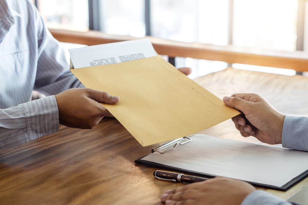 Business colleagues working at desk in office