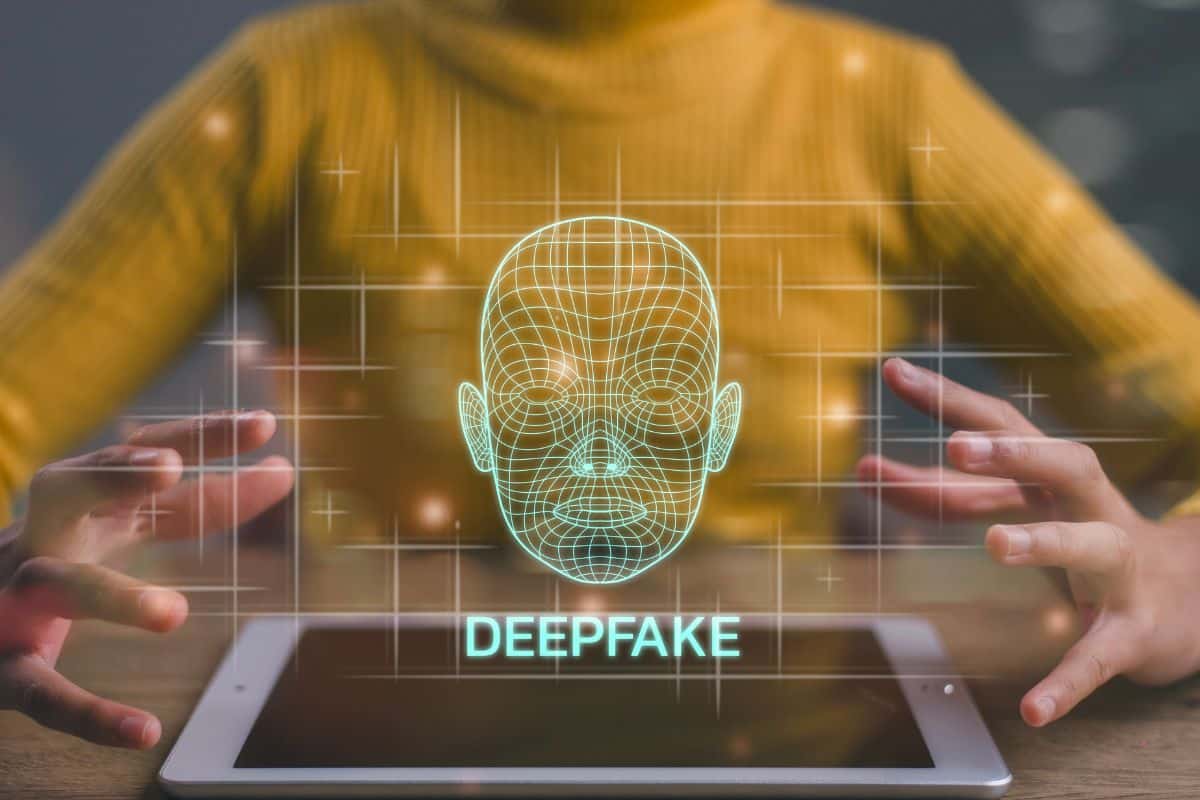 Deepfake concept matching facial movement
