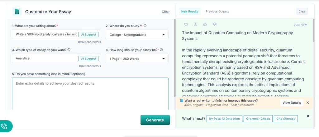 MyEssayWriter AI Review: Worth It or Not? 6 My Essay Writer AI Sample 2 screenshot