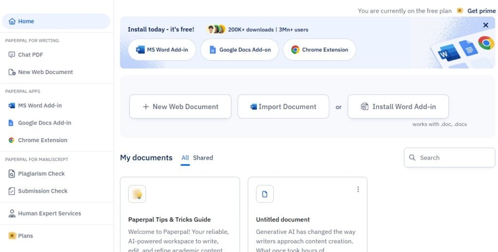 Nossa análise honesta do Paperpal AI: prós, contras e resultados reais 2 Paperpal AI review page screenshot showing tool overview and features