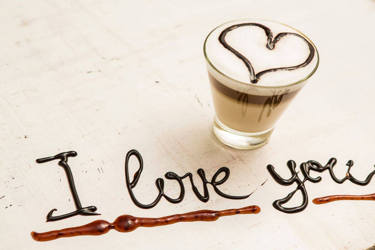 Coffee chocolate i love you
