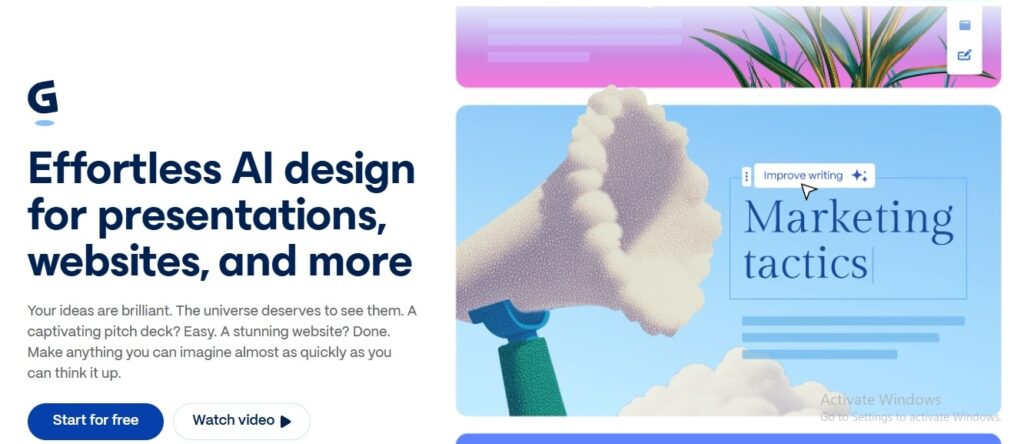 Gamma AI Review: What You Should Know 3 screenshot of Gamma AI website