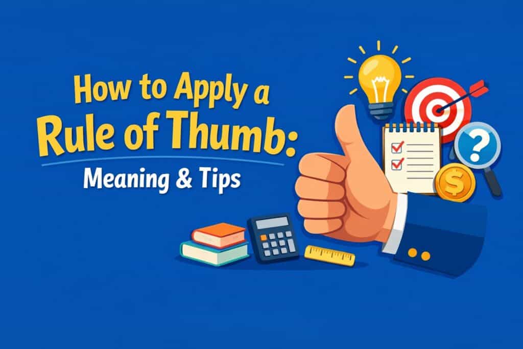How to Apply a Rule of Thumb: Meaning & Tips rule of thumb