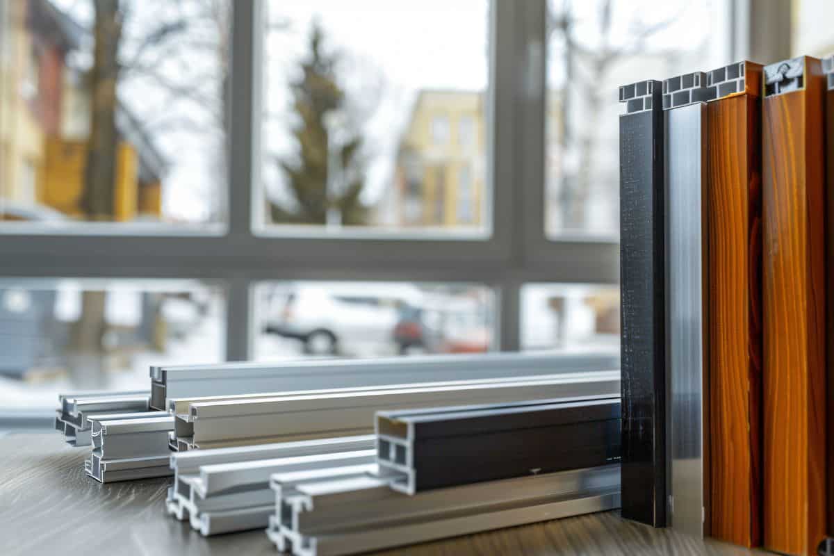 A stack of books on a table with a window in the background