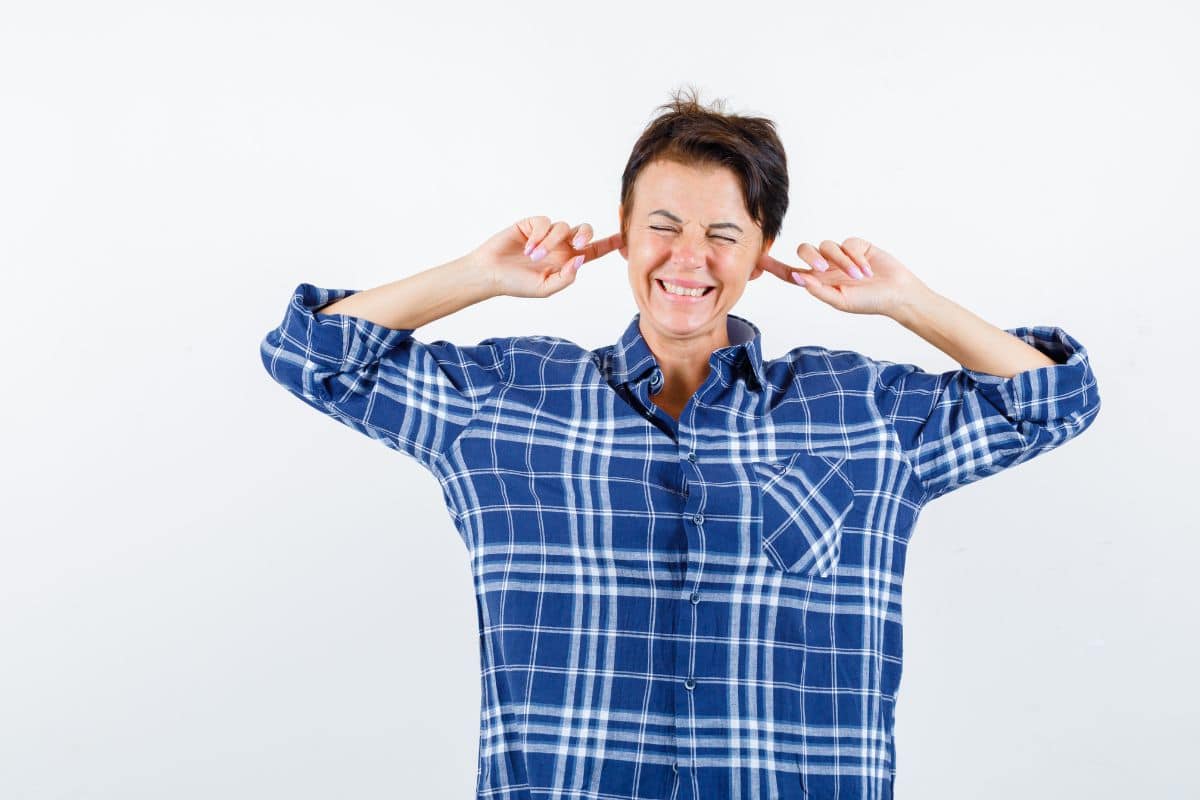 Expressive young woman posing