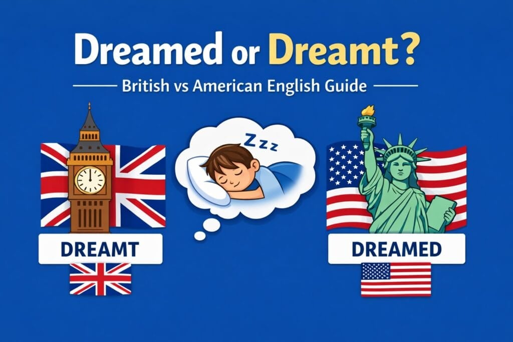 Geträumt oder geträumt? Britisches vs. Amerikanisches Englisch Leitfaden 4 Geträumte oder geträumte Probe