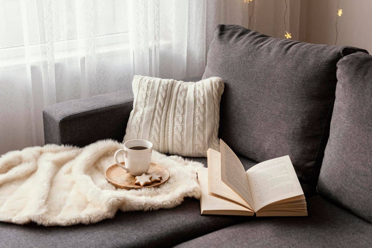 Tea and book for relax