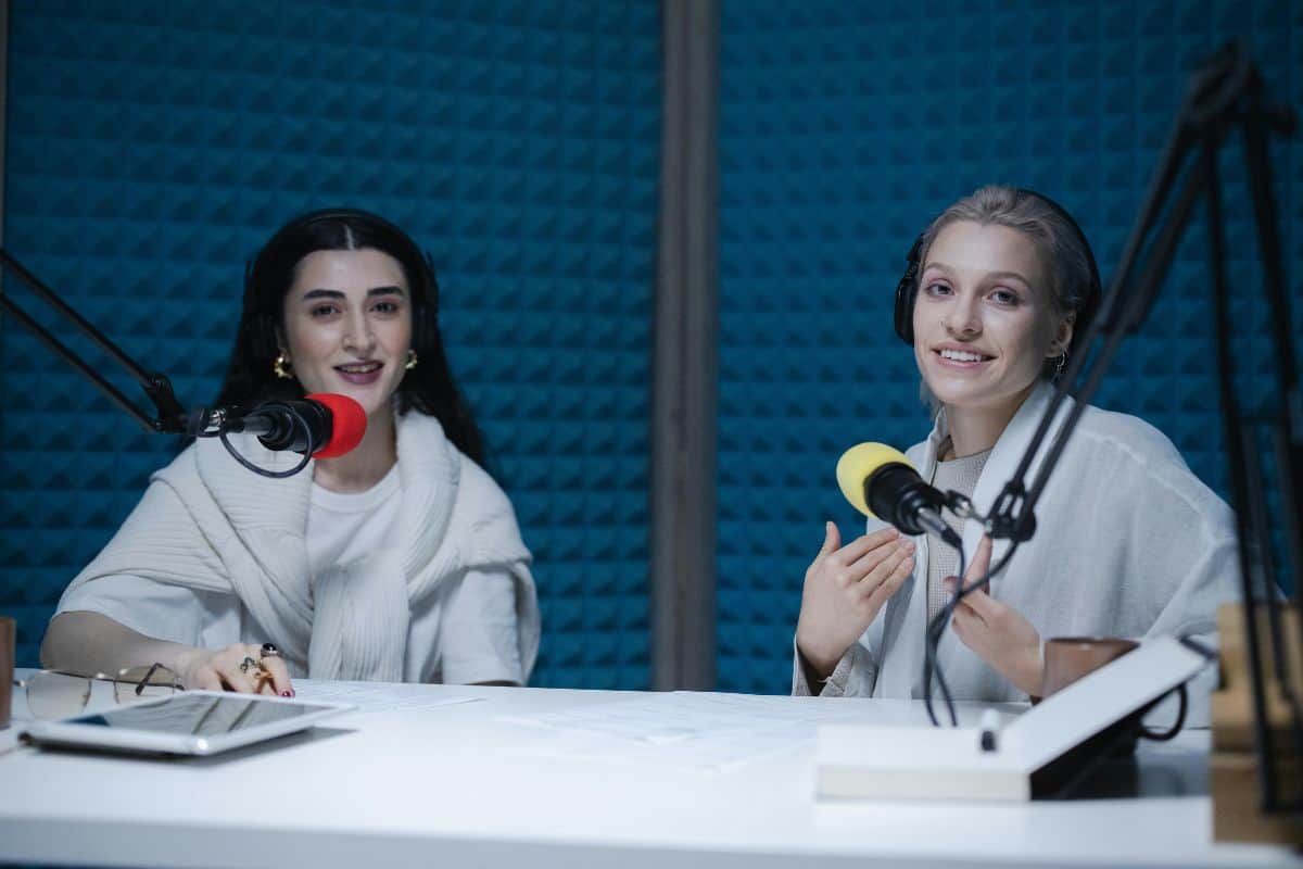 women in a studio