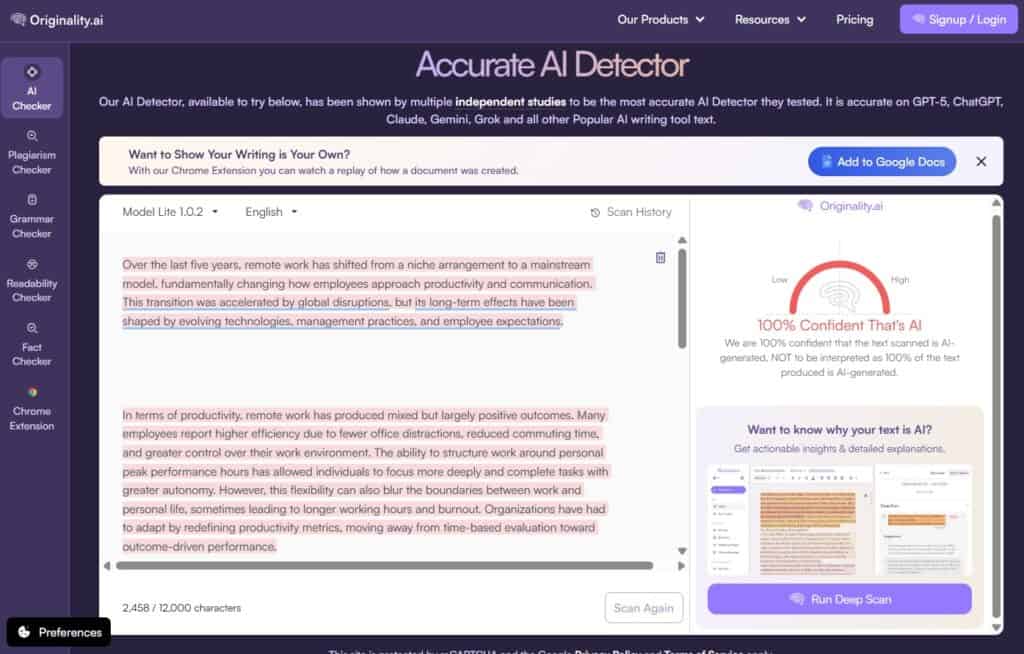 What Is the Most Accurate AI Detector in 2026? (Tested & Ranked)