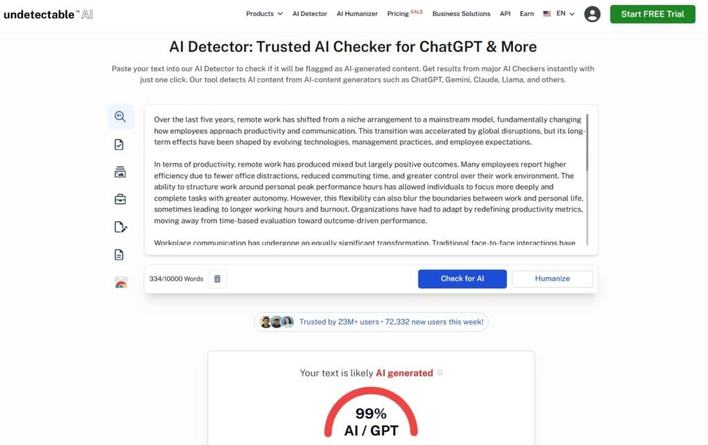 What Is the Most Accurate AI Detector in 2026? (Tested & Ranked)